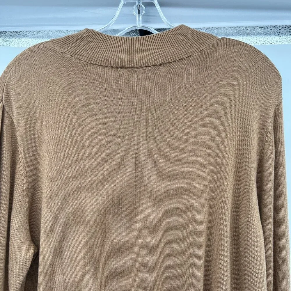 The TOG Shop Womens Lightweight Sweater Long Sleeve Tan Brown Size Large